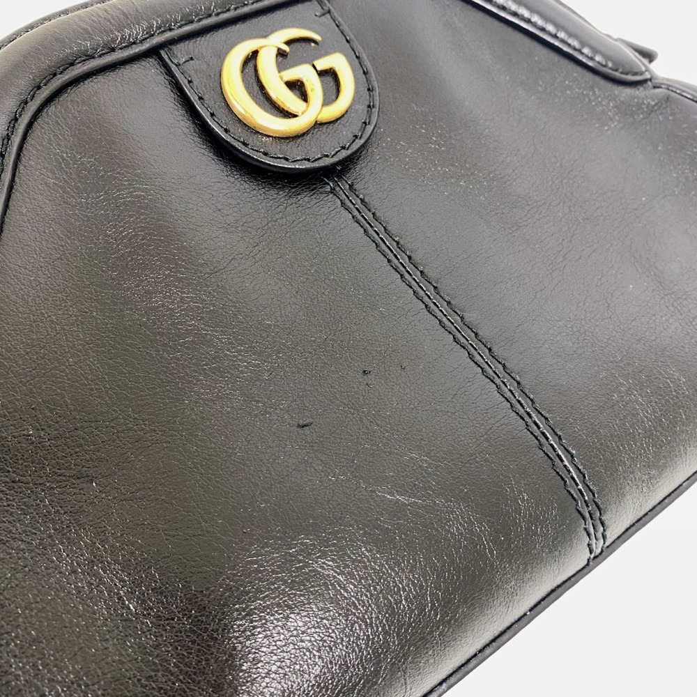 GUCCI Authentic Black GG Marmont Shoulder Bag - Picture 7 of 16